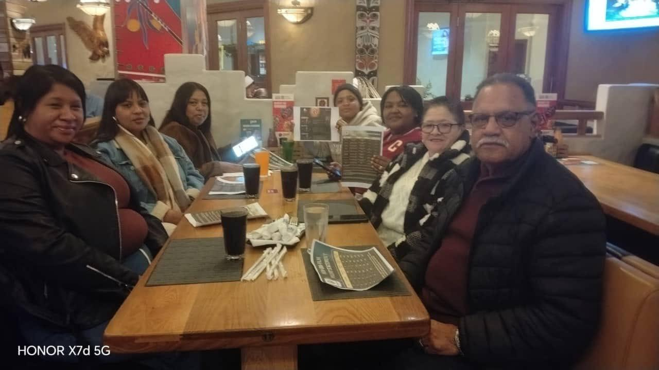 Members at a local restaurant NEF meetup