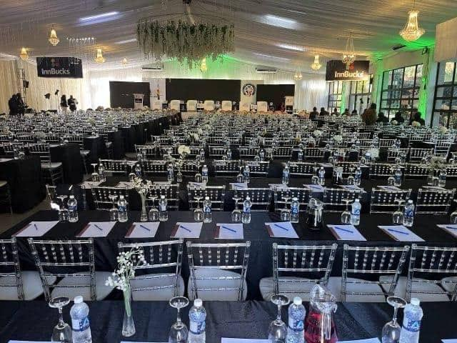 Elegant NEF gala venue prepared for guests